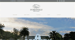 Desktop Screenshot of durbanvillewine.co.za